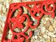 2 Cast Iron Corbels Braces Wall Shelf Support Brackets Island Red Reproductions photo 6