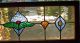 Stained Glass Window Transom - Wooden Frame Panel 1940-Now photo 2
