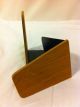 Mid Century Modern Danish Modernist Teak Wood Metal Bookends Mid-Century Modernism photo 1