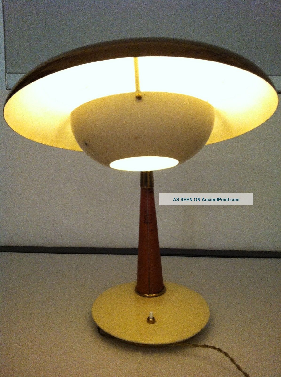 Arredoluce Desk Table Lamp Angelo Lelli Mid Century Modern Design 50 ' S Brass Mid-Century Modernism photo