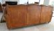 1930 - 40s French Art Deco Moustache Brown Leather Sofa Art Deco photo 9