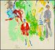 Authentic Leroy Neiman Signed Serigraph Paddock Horse Racing Painting Other photo 3