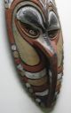Bargain Hand Painted Papua New Guinea Tribal Face Mask Sepik Region C 1970 Pacific Islands & Oceania photo 3