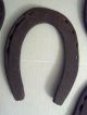 5 Antique Horseshoes Various Sizes Primitives photo 3