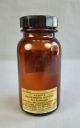 Vtg Merck Amber Glass Apothecary Bottle W Bakelite Lid Cap Salol Bottles & Jars photo 1