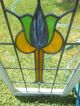 Large Tulip Style Leaded Stained Glass Window From England 2 Available 1900-1940 photo 9