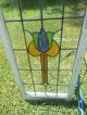 Large Tulip Style Leaded Stained Glass Window From England 2 Available 1900-1940 photo 3
