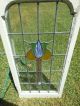 Large Tulip Style Leaded Stained Glass Window From England 2 Available 1900-1940 photo 6