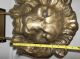 Vintage Solid Brass Lion Head 12 
