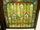 Large Arts & Crafts Double Hung 24 Jewels Stained Glass Window 201 1900-1940 photo 5