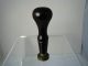 A Wax Seal Brass W/ Wooden Handle 