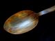 Antique Hand - Carved Swedish Cow Horn Ladle Spoon 19th Century Rustic Primitives photo 3