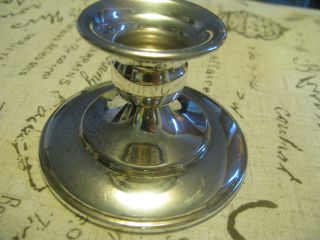 Vintage Silverplate On Cooper Candle Holder photo