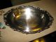 Vintage Sheridan Silver Plate Ornate Oval Serving Bowl Bowls photo 3