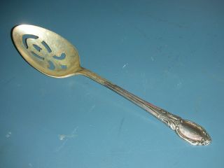 Chatelaine / Park Lane / Dowry Wm A Rogers Aa Pierced Tablespoon Serving Spoon photo