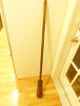 Antique Wooden Long Handled Broom Primitive Metal Band Primitives photo 2