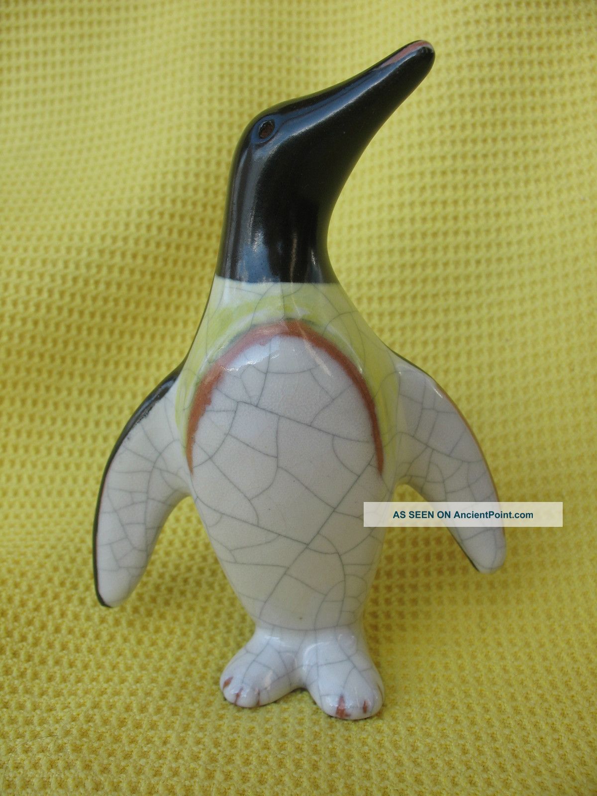 Penguin Pinguin Ceramic Figurine Walter Bosse For Karlsruher Majolika 50s Mid-Century Modernism photo