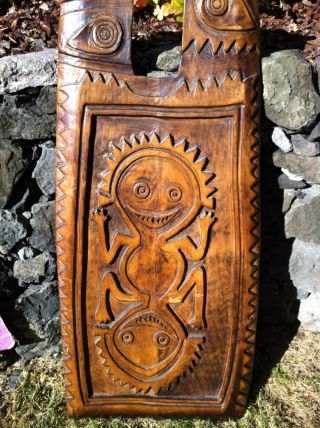 Oceania Wood Carving Wall Hanging photo