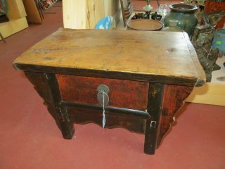 Very Rare Antique Chinese Decorative Hard Wood Table Stand - Fine Boston Estate photo