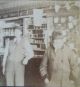 Vtg 1900 - 1910 Antique Cabinet Photo Inside General Store Flags Mail Ads Men Other photo 3