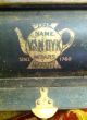 Antique Tole Tin Tea Bin Circa 1800 ' S Van Dyk Black Gold Labels Old Display Cases photo 1