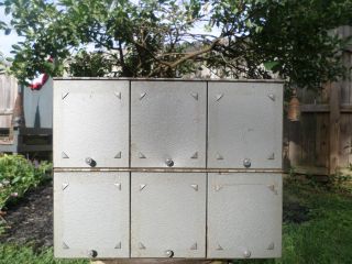 Old Industrial Table Or Wall Locker,  Tool Chest - Metal photo