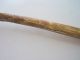Antique Handcrafted Brass Fireplace Tongs / 10 3/4 