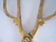 Antique Handcrafted Brass Fireplace Tongs / 10 3/4 