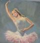 Fine Pair Of Bruno Beghe Ballerina Oil Paintings C.  1950s Italian Mid-Century Modernism photo 2