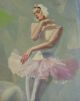 Fine Pair Of Bruno Beghe Ballerina Oil Paintings C.  1950s Italian Mid-Century Modernism photo 6