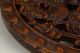 China Old Camphorwood Handwork Hollow Out Carving Twins Dragon Plate Decoration Paintings & Scrolls photo 3