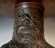 Important Museum Quality Antique Japanese Bronze Dragon Vase Signed Edo Meiji Vases photo 9