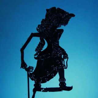 Wayang Kulit Indonesien Schattenspielfigur Marionette Shadow Puppet Jawa Db40 photo
