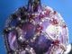 Vtg Purple/lavender Mercury Glass Ornament W/ Seed Bead Embellishment Garden photo 4