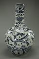 Antique Chinese Blue And White Globular Vase Vases photo 4