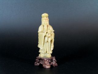 Antique Chinese Soapstone Figurine photo