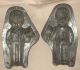 Anton Reiche Antique Chocolate Mold Bride Groom Pair Mould Metal Boy Girl German Other photo 3