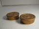 2 Antique Cast Iron One Pound Scale Weights Painted Gold Scales photo 4