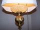 Vtg.  Crystal Retro Shaded Pendent Spelter Chandelier Swag Light Fixture Chandeliers, Fixtures, Sconces photo 3