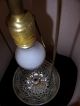 Vtg.  Crystal Retro Shaded Pendent Spelter Chandelier Swag Light Fixture Chandeliers, Fixtures, Sconces photo 6