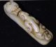 100% Natural Nephrite Hetian Jade Carved Dragon Dad,  And Son Dragon Hook “苍龙教子” Other photo 2