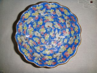 Museum Quality Chinese Qin Dynasty Famille Rose Porcelain Plate 1856 - 1875 photo