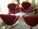 4 Arne Jacobsen & Fritz Hansen Swan Chairs 1958 - 1960 Mid-Century Modernism photo 3