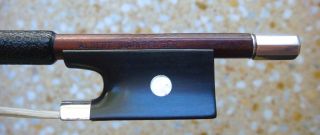 Very Old Violin Bow Albert Nurnberger Silver Mounted 60gm Geige Bogen photo