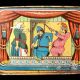 Rare Punch & Judy 1890 Tin Litho Tea Set Tray Hang The Policeman Metalware photo 9