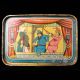 Rare Punch & Judy 1890 Tin Litho Tea Set Tray Hang The Policeman Metalware photo 3