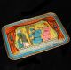 Rare Punch & Judy 1890 Tin Litho Tea Set Tray Hang The Policeman Metalware photo 7