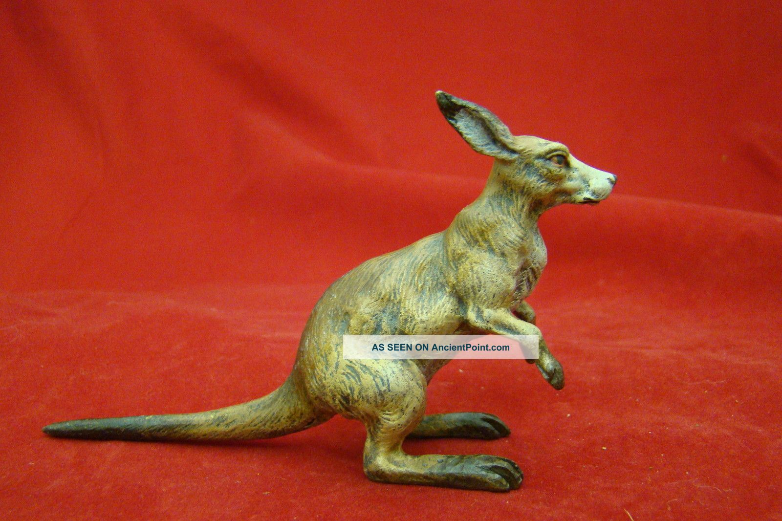 Lovely Antique Austrian/ Vienna Bronze Kangaroo Metalware photo