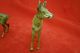 Rare Vienna Bronze Set Of Male & Female Deer Excellent Quality 1900s Metalware photo 3