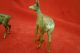 Rare Vienna Bronze Set Of Male & Female Deer Excellent Quality 1900s Metalware photo 5